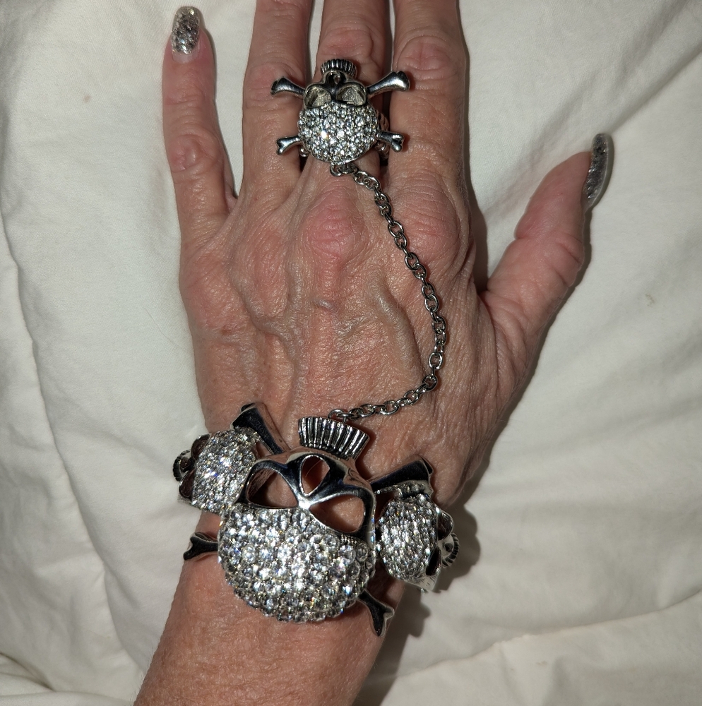Costume jewelry bracelet and ring